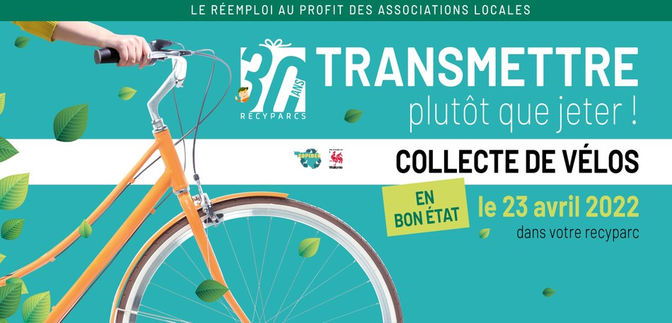 Banner collecte vélos INTRADEL 2022